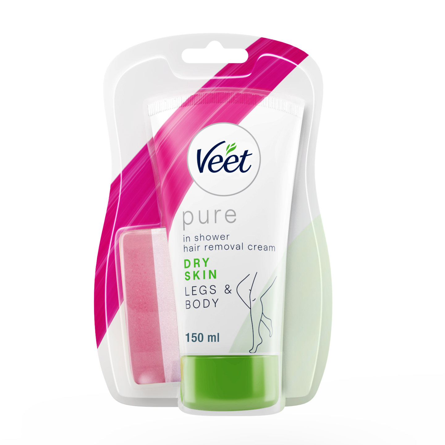 Veet Pure karvanpoistoaine suihkuvoide kuivalle iholle 150ml