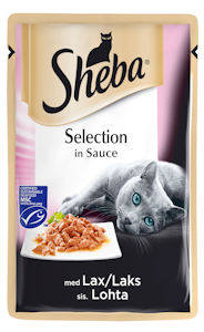 Sheba Selection 85g lohta kastikkeessa MSC serifioitu