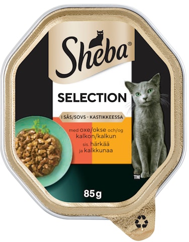Sheba Selection annosateria kissalle häränliha 85g