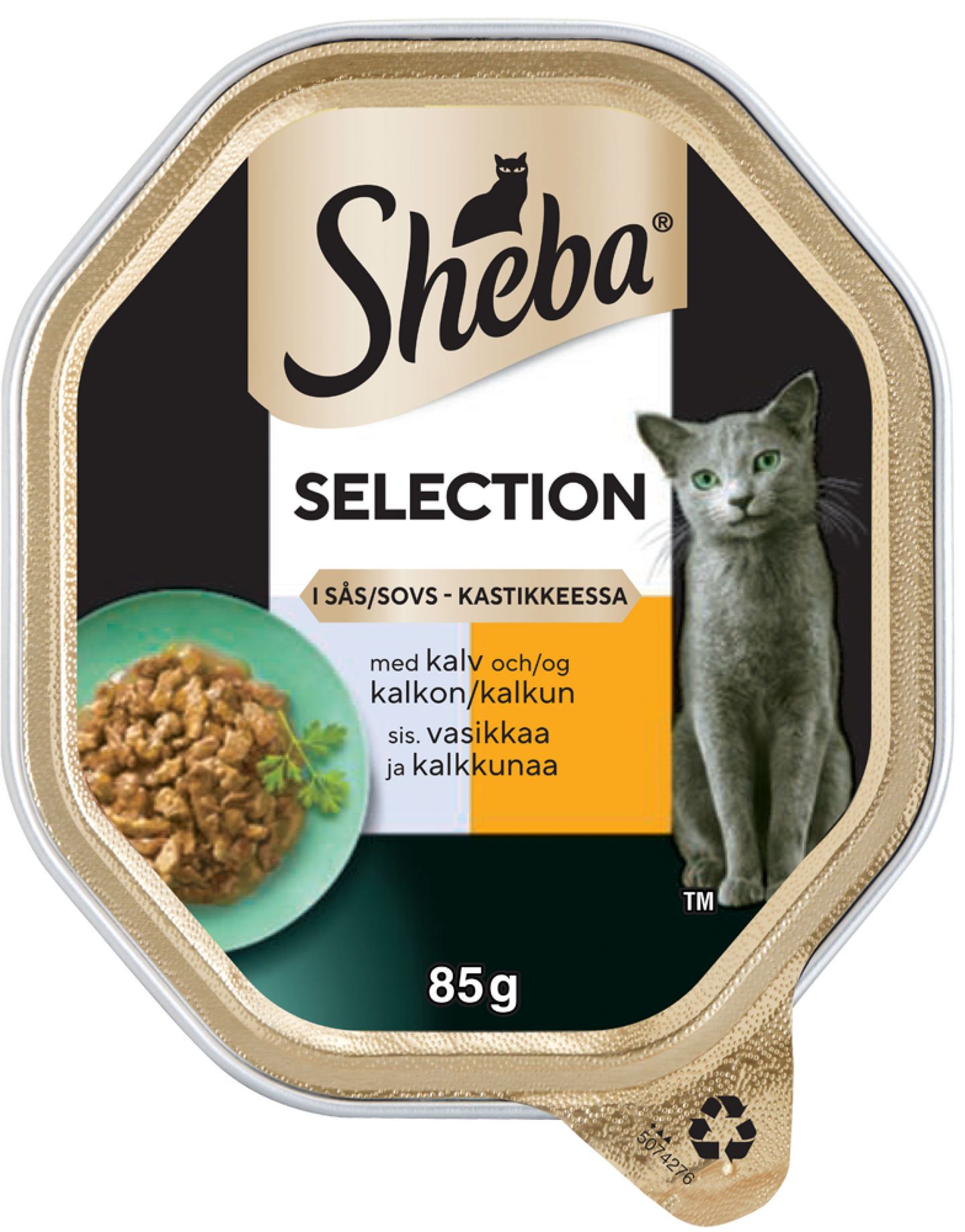 Sheba Selection annosateria kissalle vasikka-kalkkuna 85g