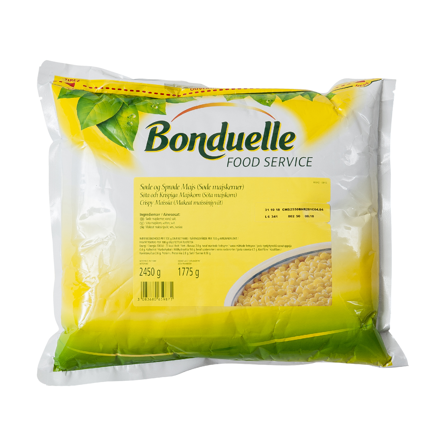 Bonduelle makea maissi 2,45/1,775kg
