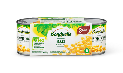 Bonduelle maissi 3x150/140g VARTTILAVA