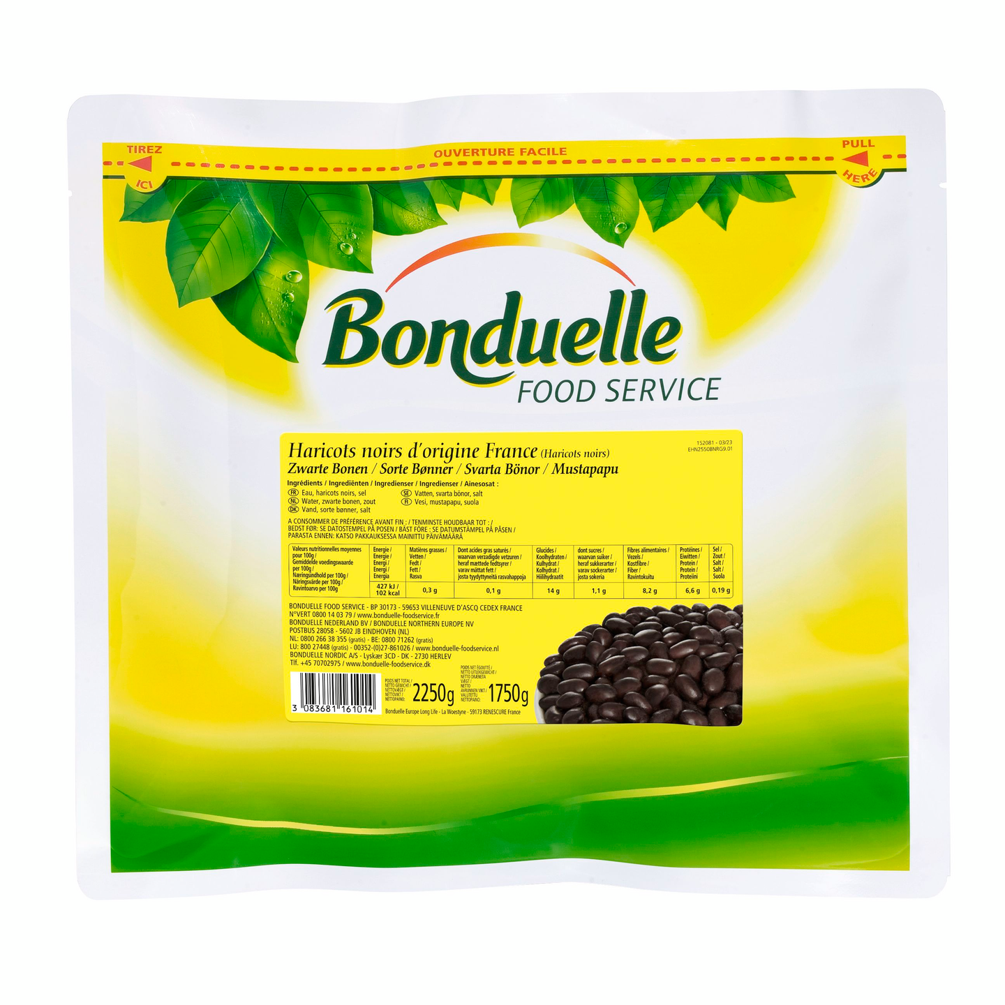 Bonduelle EasyBag Mustapapu 2,25kg/1,75kg