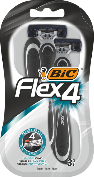 Bic flex 4 comfort varsiterä 3kpl