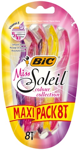 Bic Miss Soleil varsiterä Color Collection 8kpl