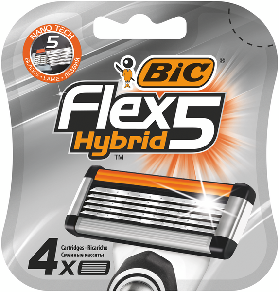 Bic Flex 5 Hybrid vaihtoterä 4kpl