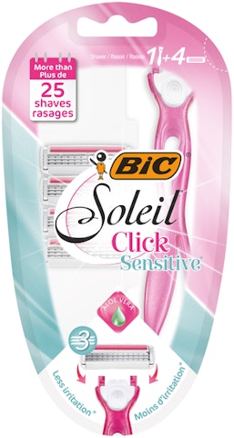 BIC Soleil Click Sensitive varsi + 4 terää