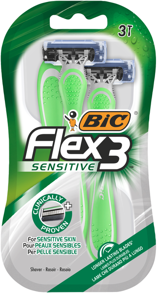 Bic Flex 3 Sensitive 3-pack varsiterä