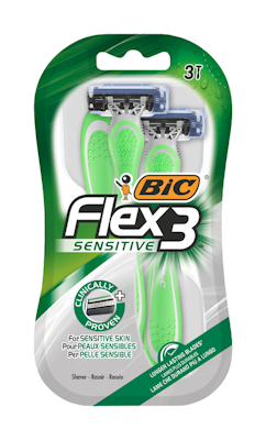 Bic Flex 3 Sensitive 3-pack varsiterä