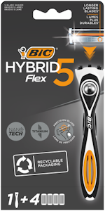 Bic Hybrid Flex 5 varsi ja terät 4kpl