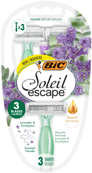 Bic Soleil Escape 3 Lavender & Eucalyptus varsiterä 3-pack