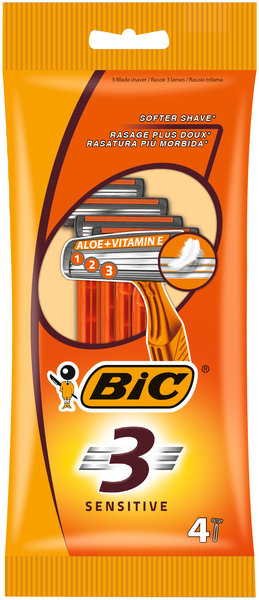 Bic 3 sensitive varsiterä 4 kpl