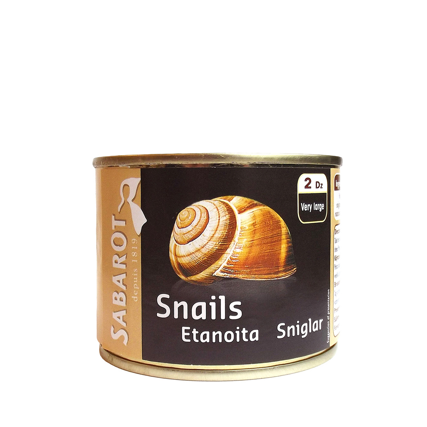 Sabarot Helix etanat suolavedessä 200g/125g