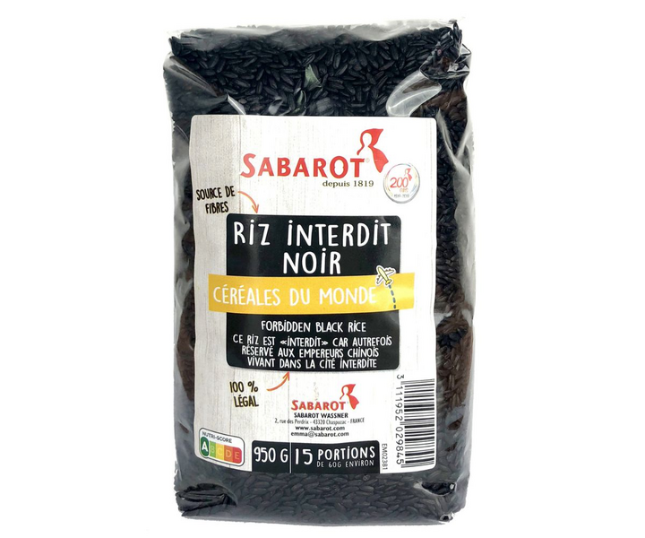 Sabarot Musta riisi 950g