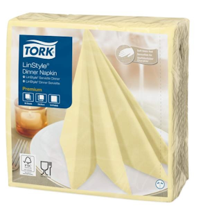 Tork Linstyle Dinner-lautasliina shampanja 50kpl/39cm 1/4taitto