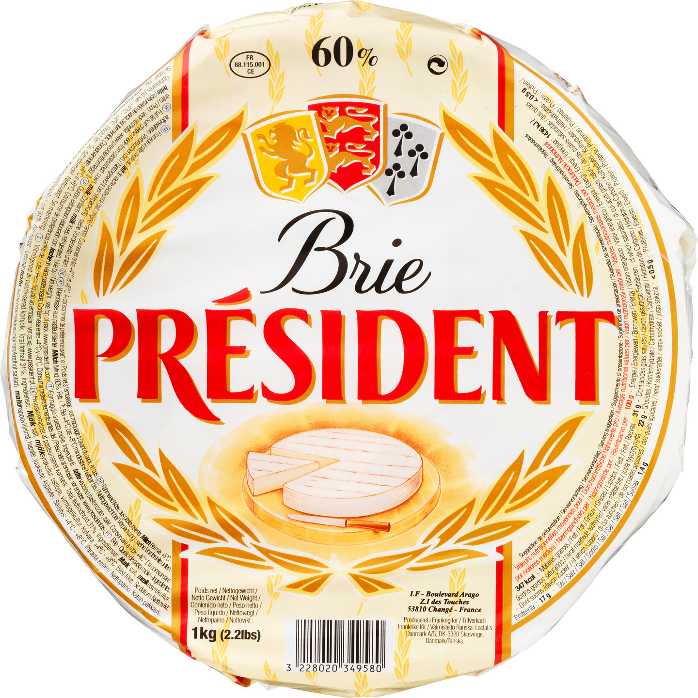 Président Brie juusto 1kg