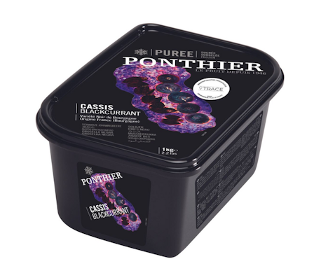 Ponthier Mustaherukkapyree 1kg pakaste