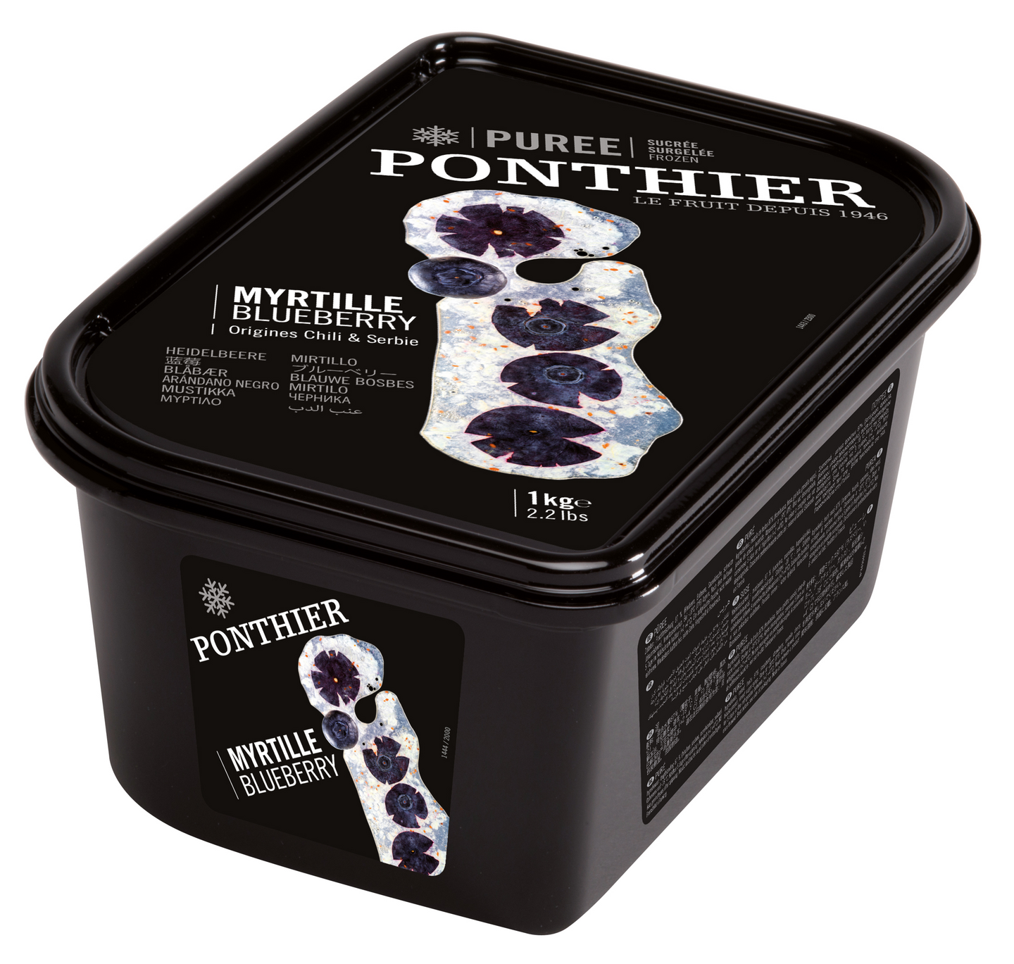 Ponthier mustikkapyree 1kg pakaste