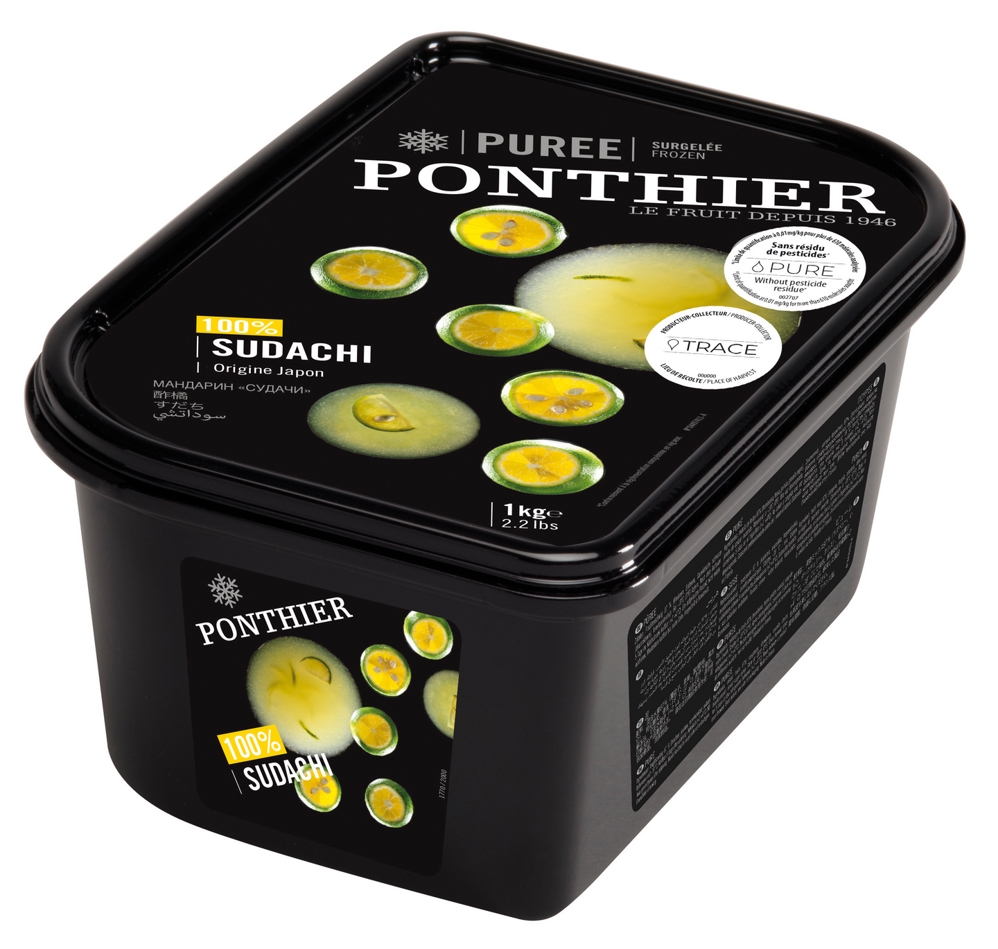 Ponthier Sudachipyree 100% 1kg pakaste