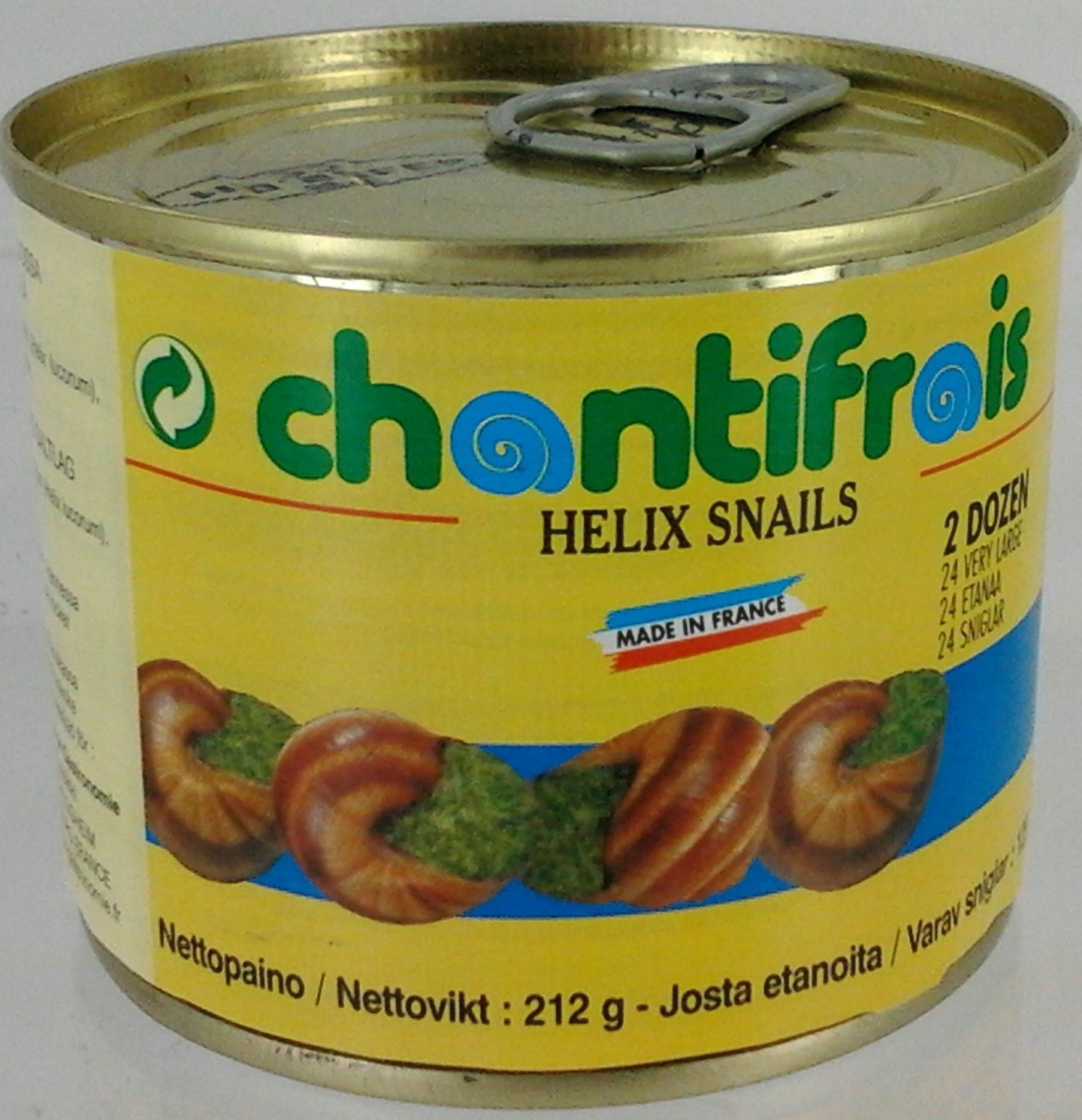 Chantifrais helix luc extra large etanoita 24kpl suolavedessä 200g/125g