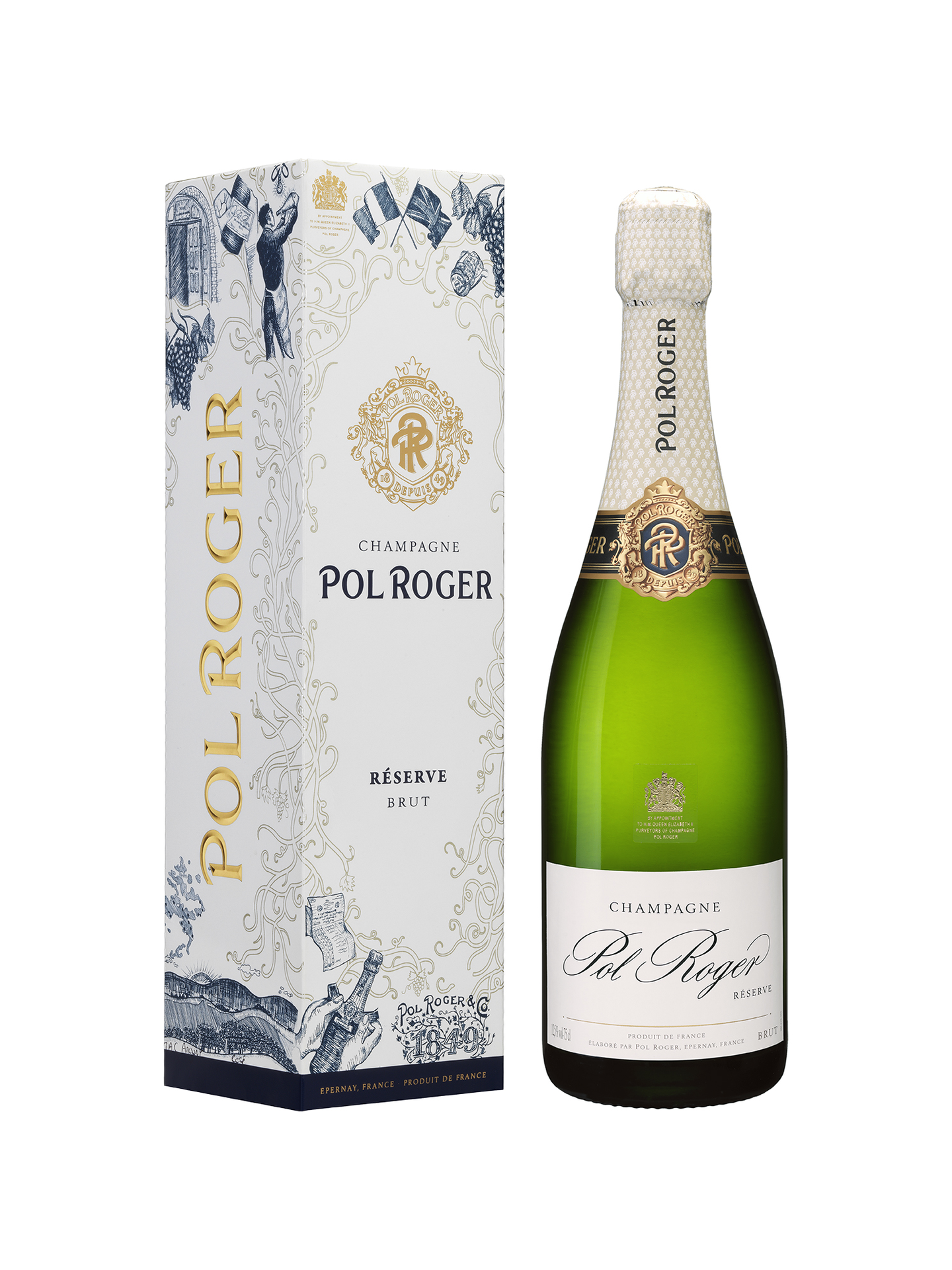 Pol Roger Champagne Brut Réserve 75cl 12,5%