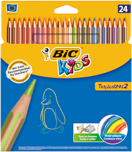 Bic Kids värikynä 24 kpl tropicolor