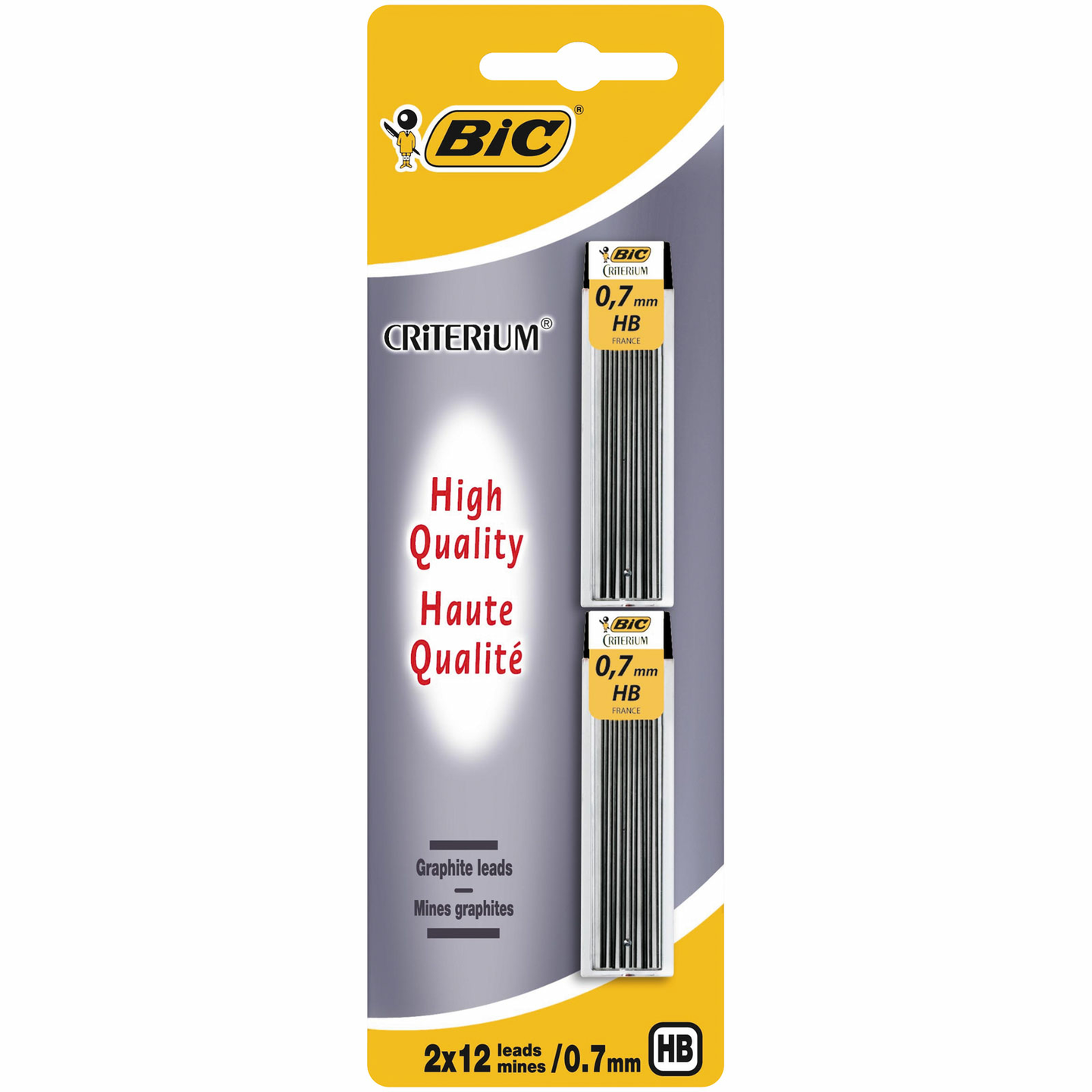 BIC irtolyijy 0,7 mm HB 2 x 12 kpl