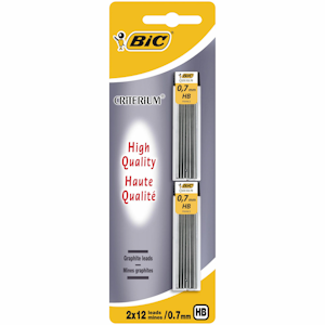 BIC irtolyijy 0,7 mm HB 2 x 12 kpl