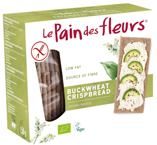 Le Pain des Fleurs tattarinäkkileipä 150g gluteeniton luomu