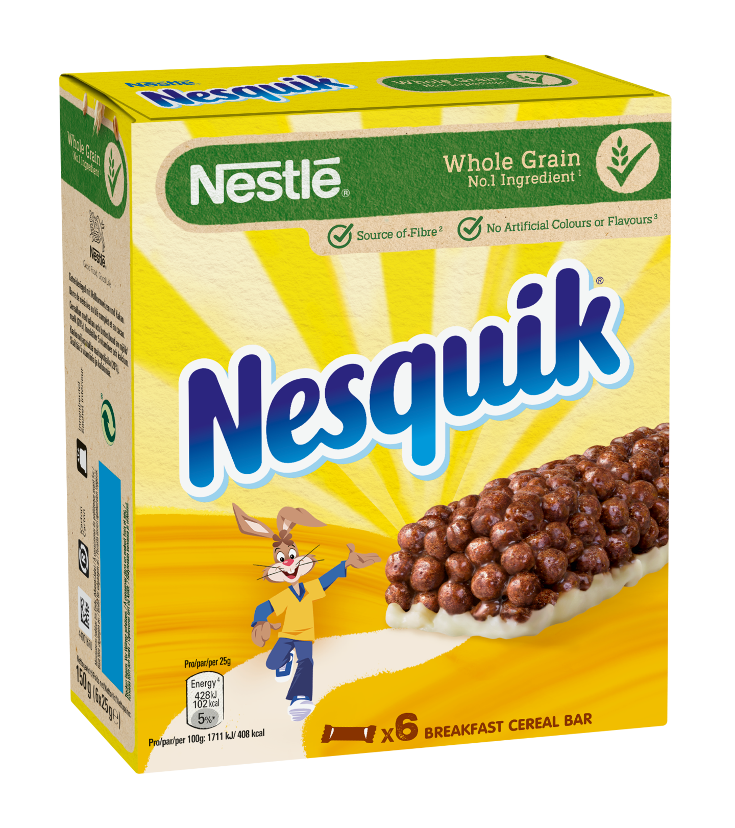 Nestlé Nesquik 6x25g kaakaomuropatukka