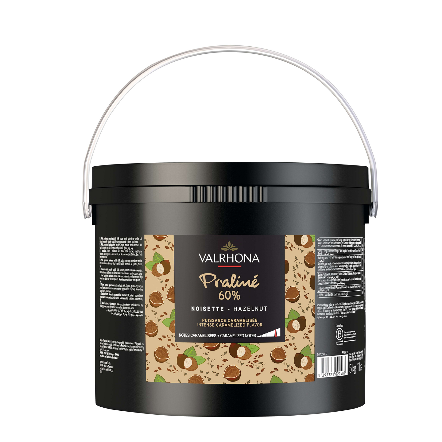 Valrhona Praline hasselpähkinä 60% 5kg