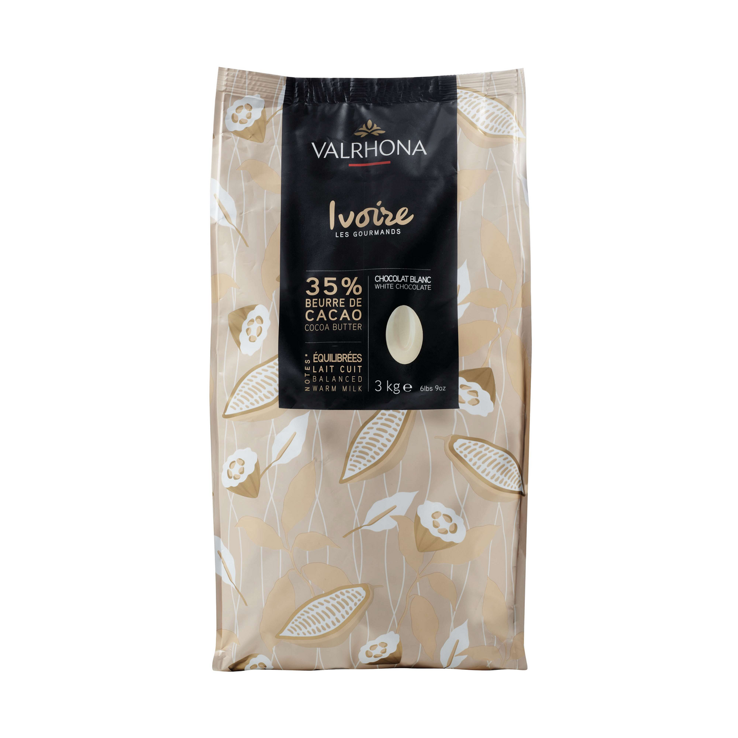 Valrhona Ivoire 35% valkosuklaa 3kg