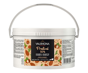 Valrhona Crunchy Fruity manteli-hasselpralinmassa 2kg