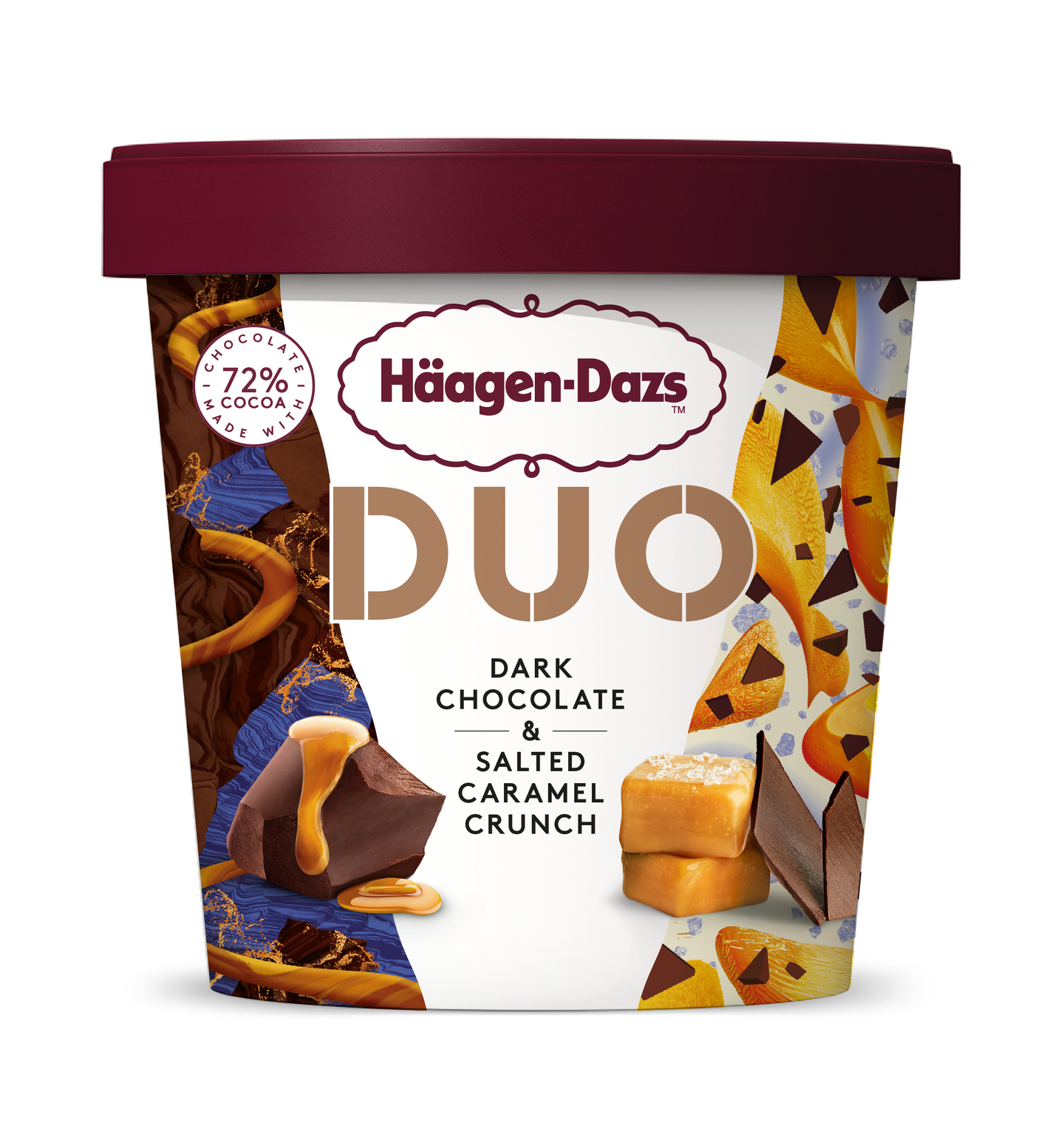 Häagen-Dazs Duo Dark Chocolate & Salted Caramel Crunch 420ml