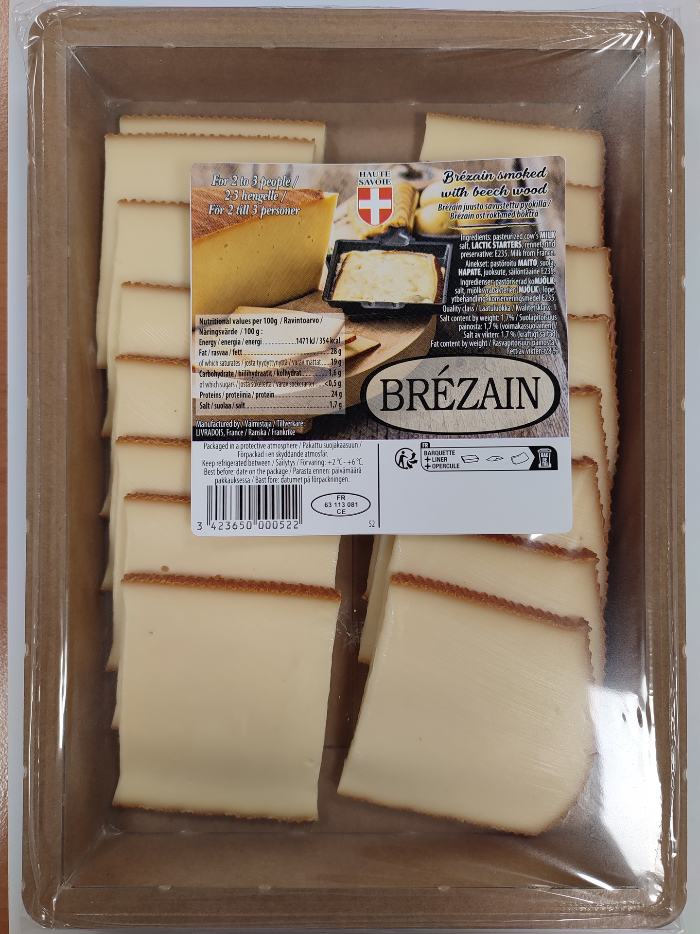 Raclette Brezain 360g viipaleet