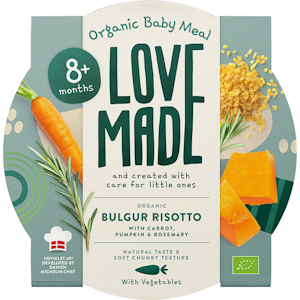 Lovemade Luomu bulgur risotto porkkana, kurpitsa & rosmariini 185g 8kk