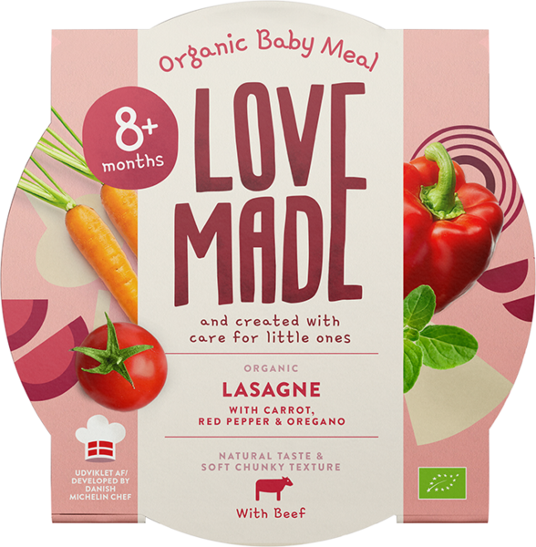 Lovemade Luomu lasagne 185g 8kk — HoReCa-tukku Kespro