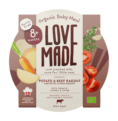 Lovemade Luomu perunaa & naudanlihaa 185g 8kk