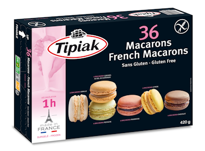 Tipiak French macarons 36kpl/420g gluteeniton pakaste