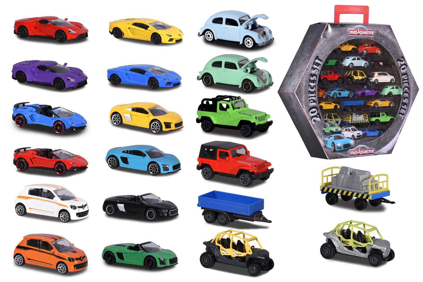 Majorette leikkiautot 20 kpl lahjapakkaus