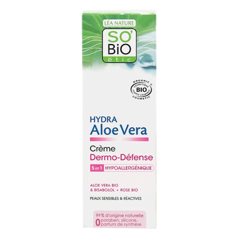 So BiO Hydra Aloe Vera Dermo Defense kasvovoide herkälle & reaktiiviselle iholle 50ml