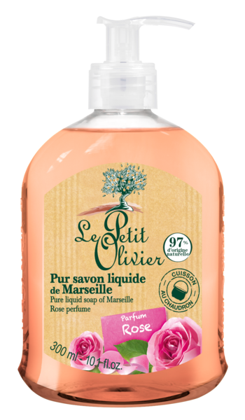 Le Petit Olivier nestesaippua 300ml Liquid soap of Marseille Rose
