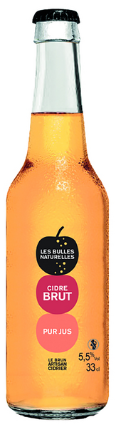 Les Bulles Naturelles Brut cider 4,5% 0,33l