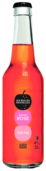 Les Bulles Naturelles Rose cider 4,5% 0,33l