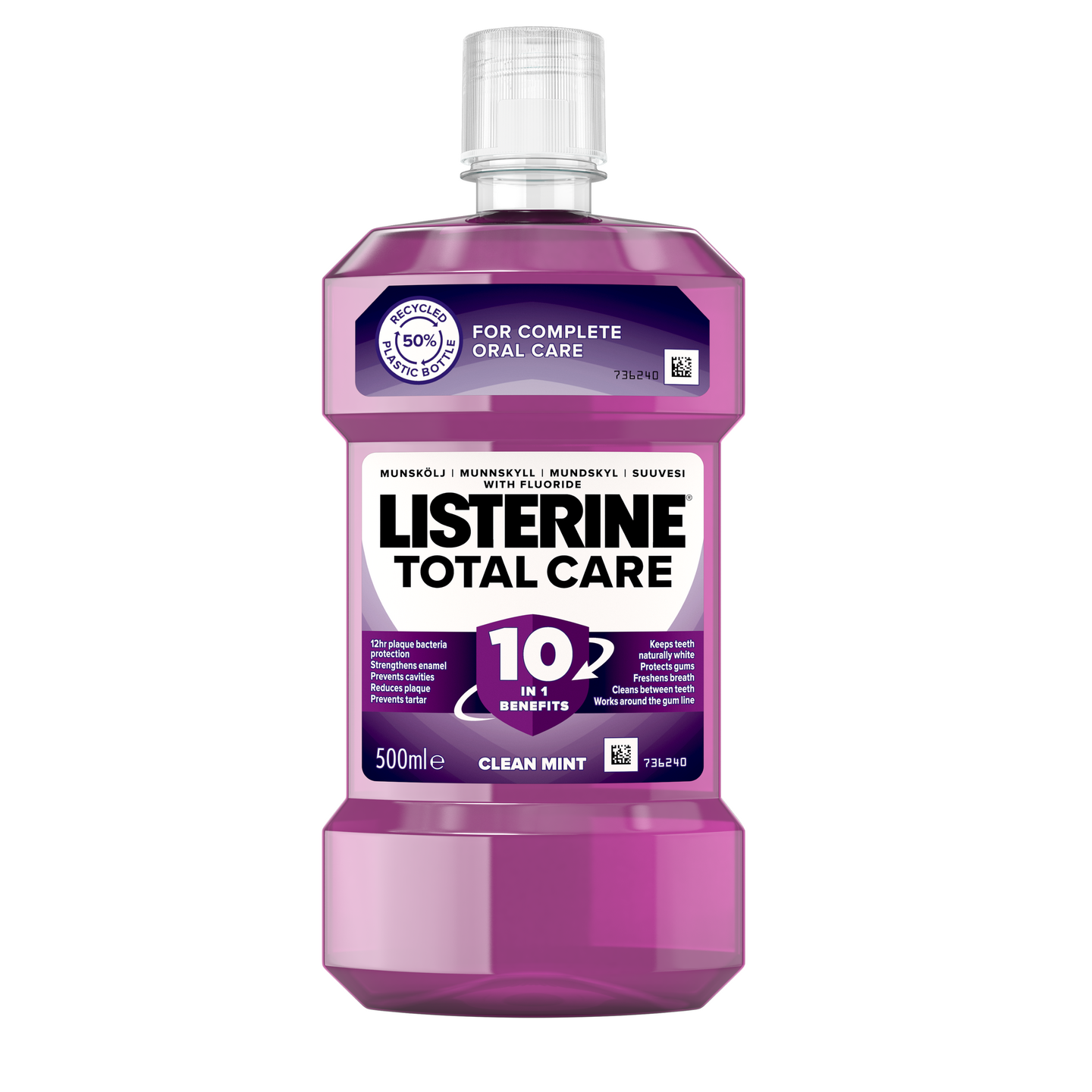 Listerine Total Care suuvesi 500ml 72kpl qpa