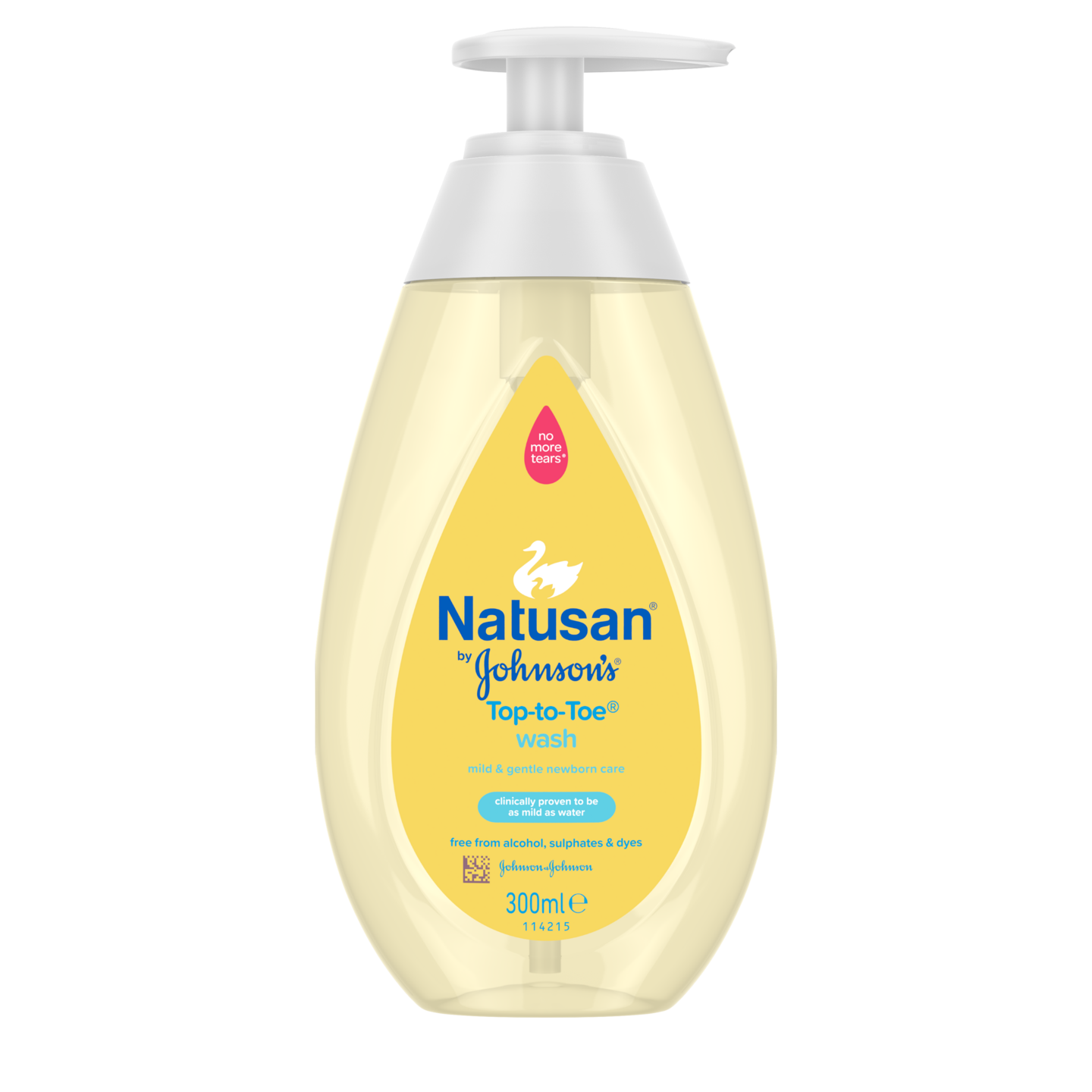 Natusan by Johnson's Top-to-toe pesuneste 300ml