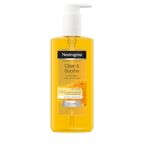 Neutrogena miselli-meikinpoistoaine 200ml Clear & Soothe Micellar Jelly Make-up Remover