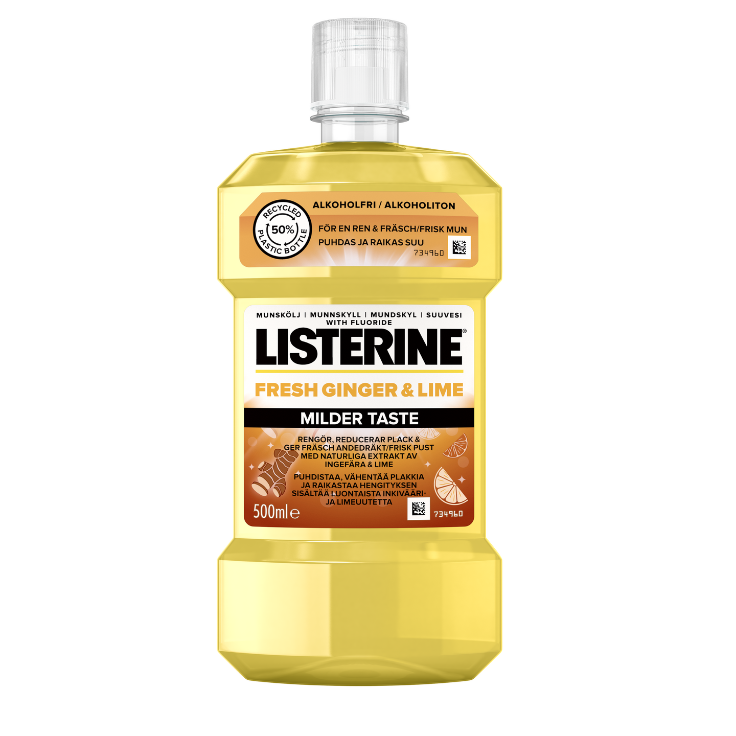 Listerine Fresh Ginger Lime Milder Taste suuvesi 500ml