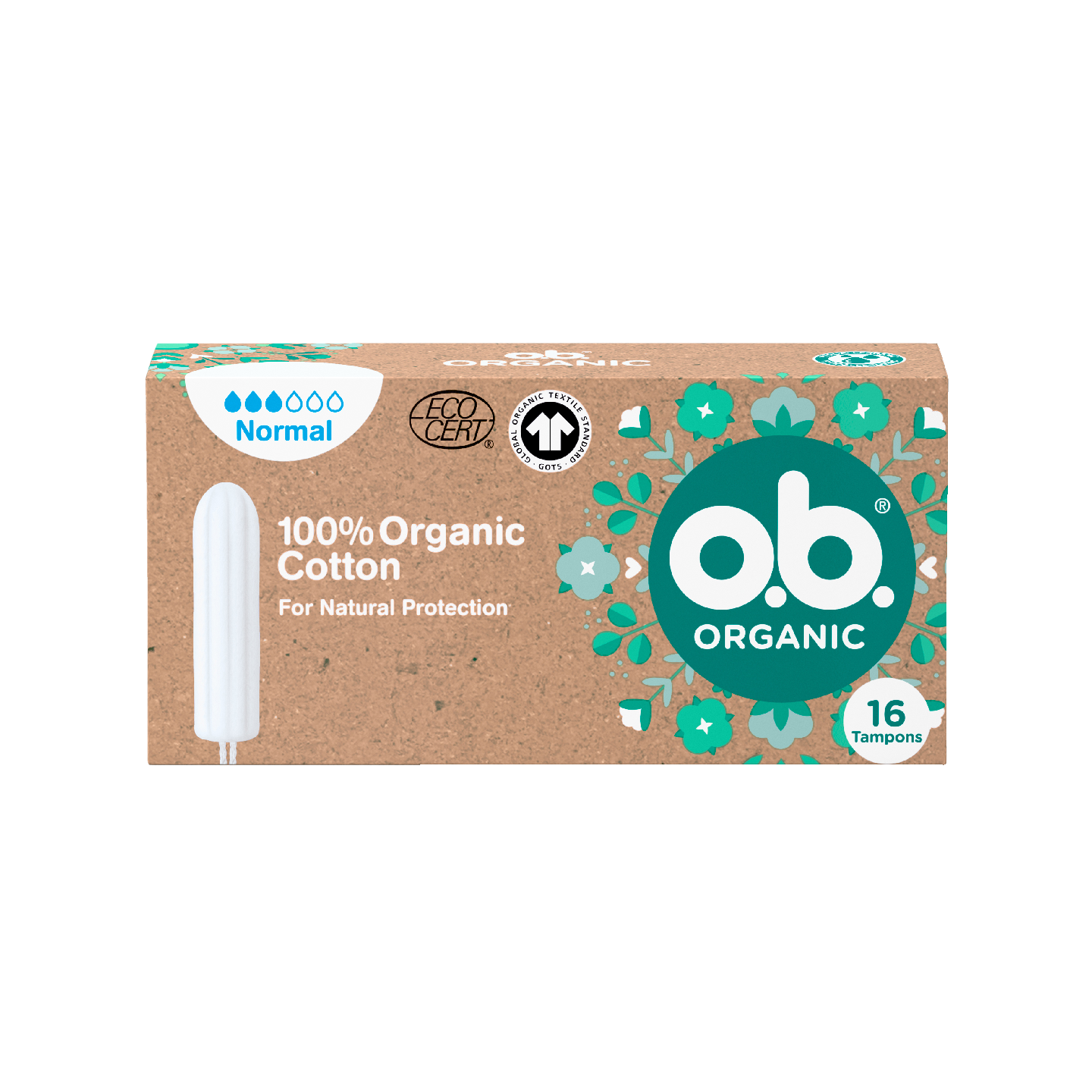 O.b. Organic Normal luomu tamponi 16kpl