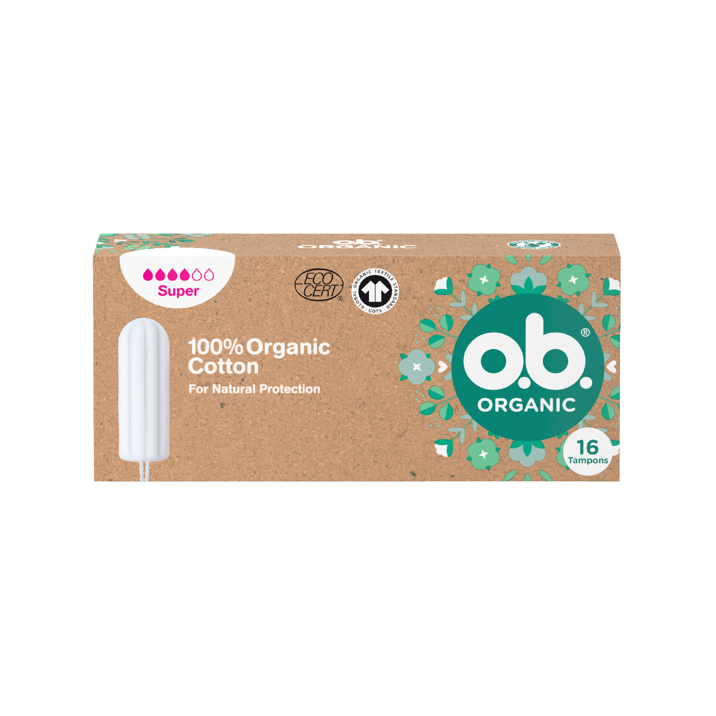 O.b. Organic Super luomu tamponi 16kpl